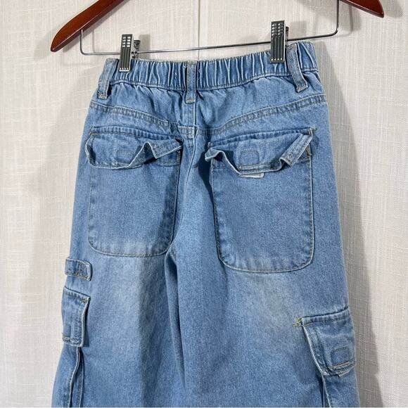 Forever 21 Cargo Jogger Denim Jean Size XS - Picture 9 of 10
